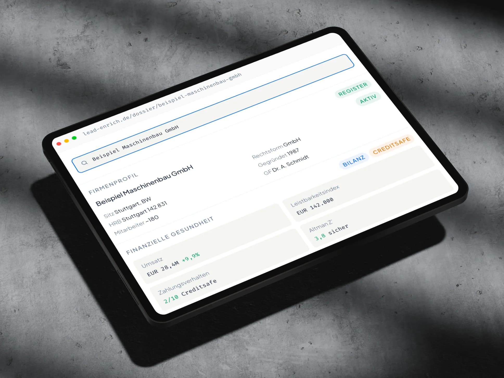 Lead Enrich platform, case study