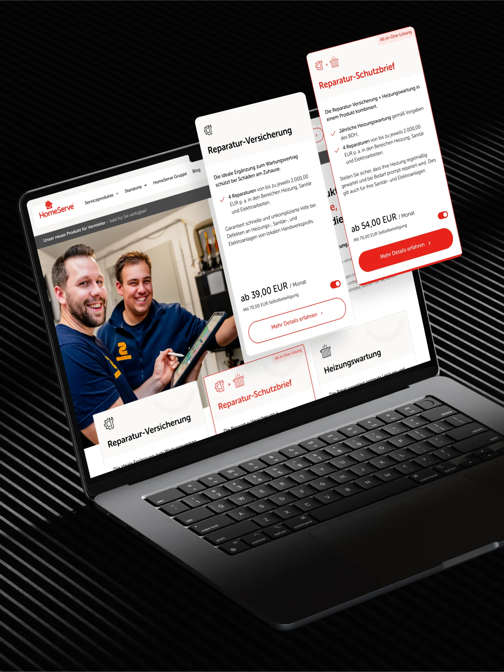 HomeServe product, case study
